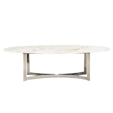 Oval Marble Top Dining Table | Marble top dining table, Dining table ...