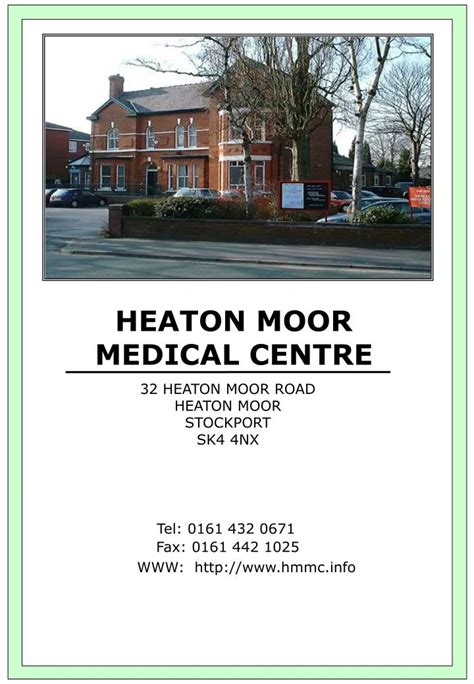 PPT - HEATON MOOR MEDICAL CENTRE PowerPoint Presentation, free download ...