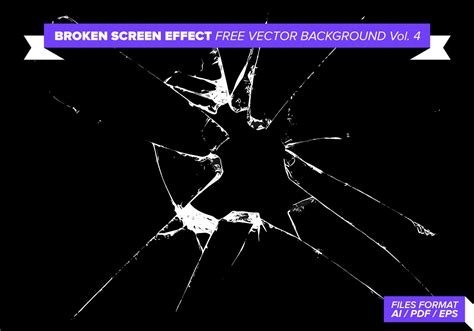 Broken Screen Effect Free Vector Background Vol. 4 - Download Free ...