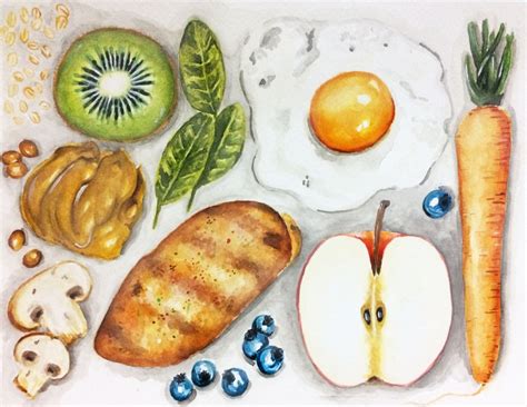 Things I Eat Everyday Watercolor (Pt.1)