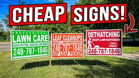 #1 YARD SIGNS WITH UNMATCHED QUALITY! [CHEAP & FAST DELIVERY] - YouTube