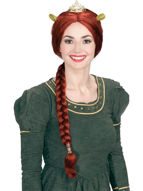 Shrek Princess Fiona Costume Accessory Wig Tiara & Ears