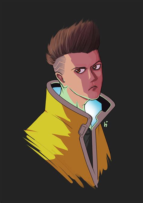 David | Cyberpunk Edgerunners Fan art by messyhideout on DeviantArt