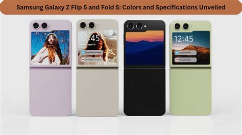 Samsung Galaxy Z Flip 5 and Fold 5: Colors and Specifications Unveiled ...