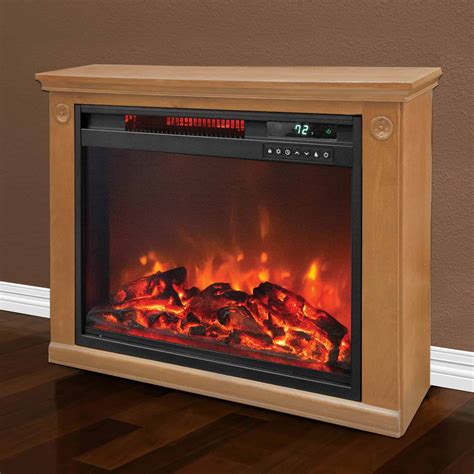 Lifesmart 3 Element Quartz Infrared Electric Portable Fireplace Heaters ...