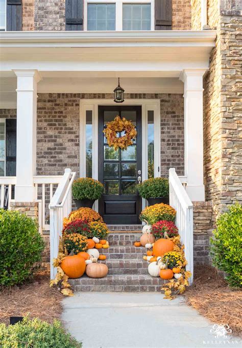 Fall Porch Decor: Statement-Making Front Steps - Kelley Nan | Fall ...