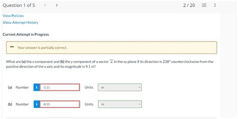 Solved What are (a) the x component and (b) the y component | Chegg.com