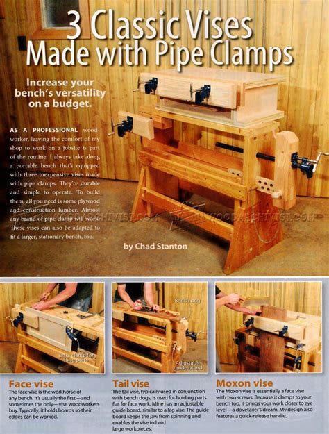 DIY Pipe Clamp Vise • WoodArchivist