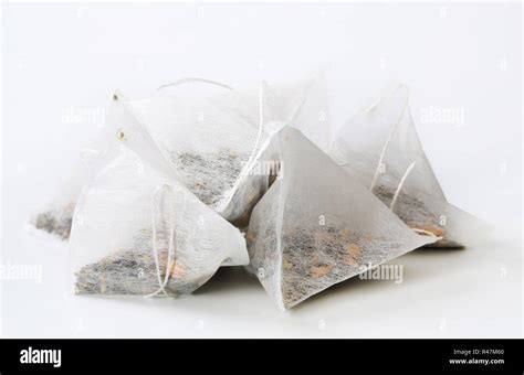 pyramid tea bags Stock Photo - Alamy