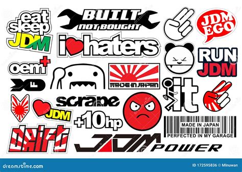 Stickers JDM Vector Fun Sticker Cars vinyl Stickers, Labels & Tags ...