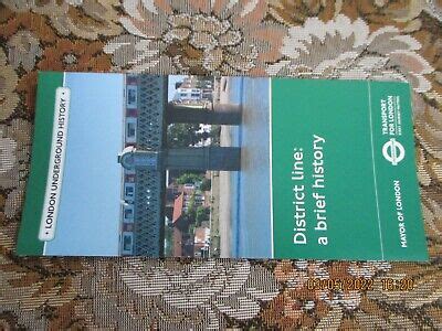 LONDON UNDERGROUND DISTRICT LINE A Brief History LEAFLET NEW EUR 1,37 ...