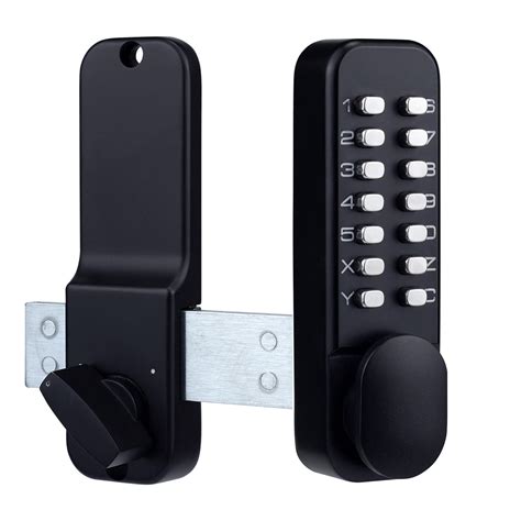 Stainless Steel 100% Mechanical Keyless Entry Door Lock with Keypads ...