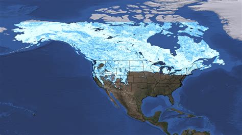 Snow Coverage Map Of Us - United States Map