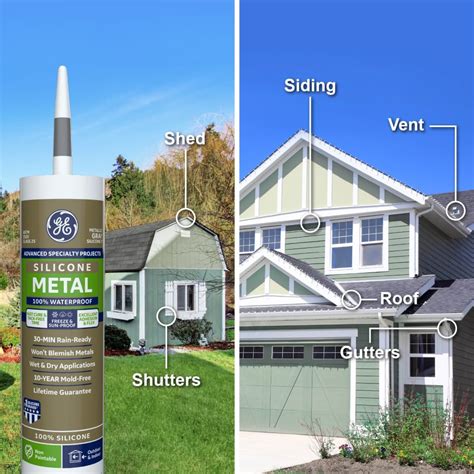 Metallic Gray Caulk | GE Sealants Silicone 2® Sealant