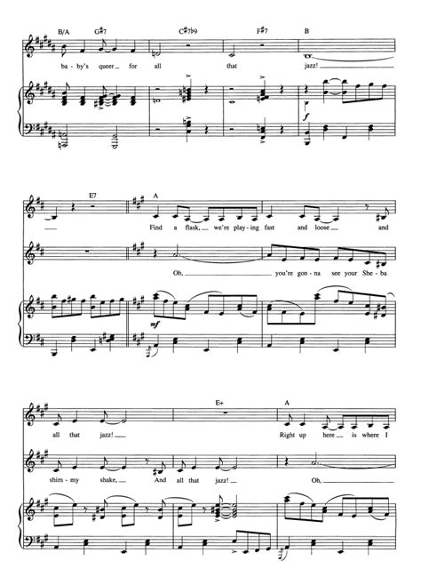 AND ALL THAT JAZZ Piano Sheet music | Easy Sheet Music