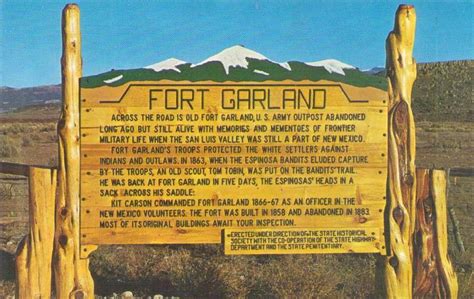 Marker at Fort Garland Museum (Colorado) – Global Postcard Sales