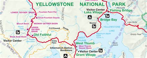 Map Of Yellowstone Park Area - Channa Antonetta