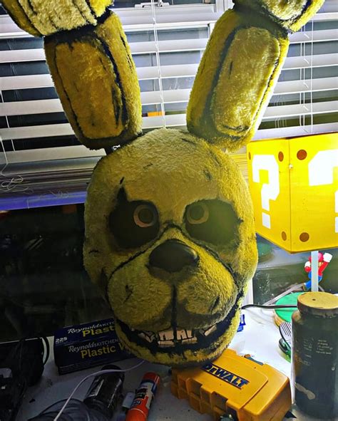 Here’s my TSE Springbonnie Cosplay head I just completed ...