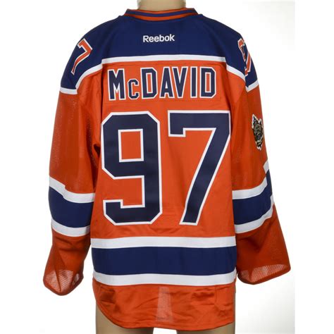 Connor McDavid Edmonton Oilers Game-Used 2016 Heritage Classic Jersey ...