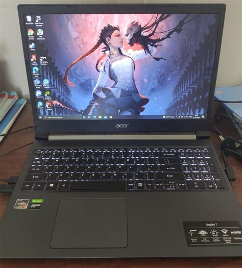 Got my first gaming laptop today. Acer aspire 7 Ryzen 5 5500U gtx 1650 ...