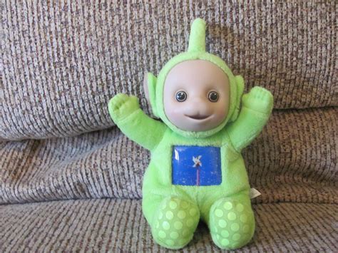 Vintage Play Along Ragdolls Teletubbies Green Sparkle Windmill Belly ...