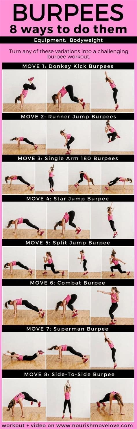 This EMOM Workout consists of 8 burpee variations -- guaranteed to hit ...