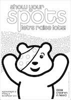 BBC Children in Need 2011 Colouring Activity - Scholastic Kids' Club