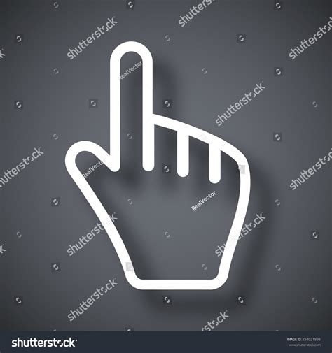 Hand Cursor Vector Stock Vector (Royalty Free) 234021898 | Shutterstock