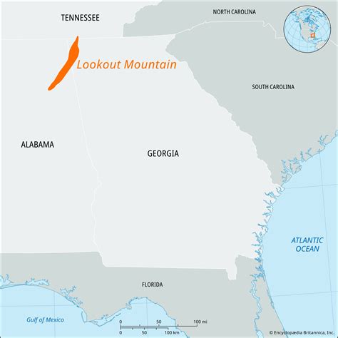 Lookout Mountain | Georgia, Map, & History | Britannica