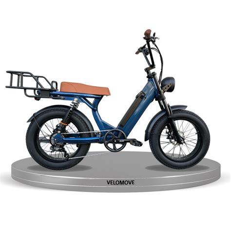 20 Inch Long Range Moped-Style Electric Bike - VeloMove