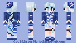 Genshin Impact Furina Minecraft Skin