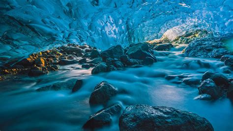 Bing HD Wallpaper Feb 24, 2022: Glacier cave in Iceland - Bing ...