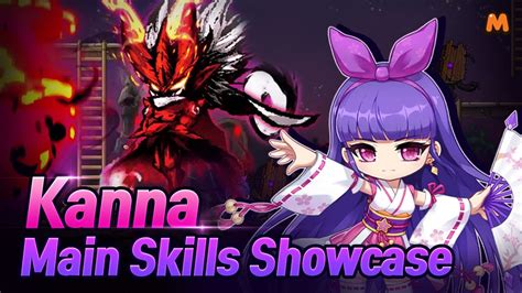 MapleStory M Kanna Main Skills Showcase - YouTube