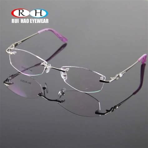 Rimless Women's Glasses Frame Designer Spectacles Women Eyeglasses ...