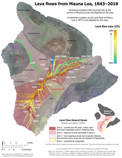 New Maps Illustrate Kilauea, Mauna Loa Geologic History | Mauna loa ...