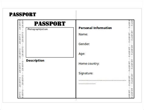 Us Passport Photo Template | Template Business