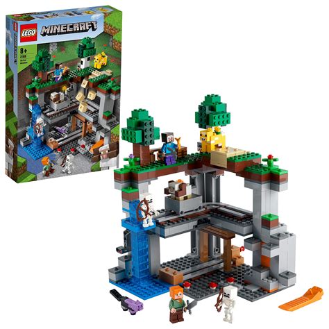 LEGO 21169 Minecraft The First Adventure Nether Playset with Steve ...