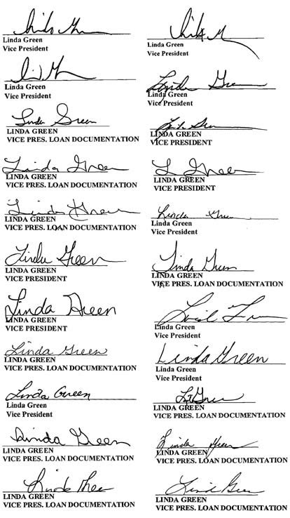 Signature examples