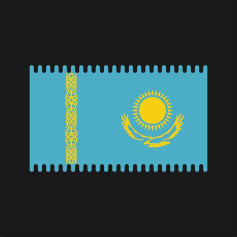 Kazakhstan Flag Vector. National Flag 9227965 Vector Art at Vecteezy