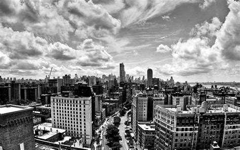 Black and White Cityscape Wallpaper - WallpaperSafari