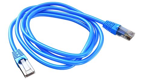 3D Detailed Ethernet Blue Cable - TurboSquid 2111704