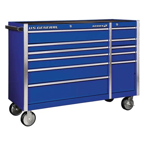 56 in. x 22 in. Double-Bank Roller Cabinet, Blue | Tool storage, Harbor ...