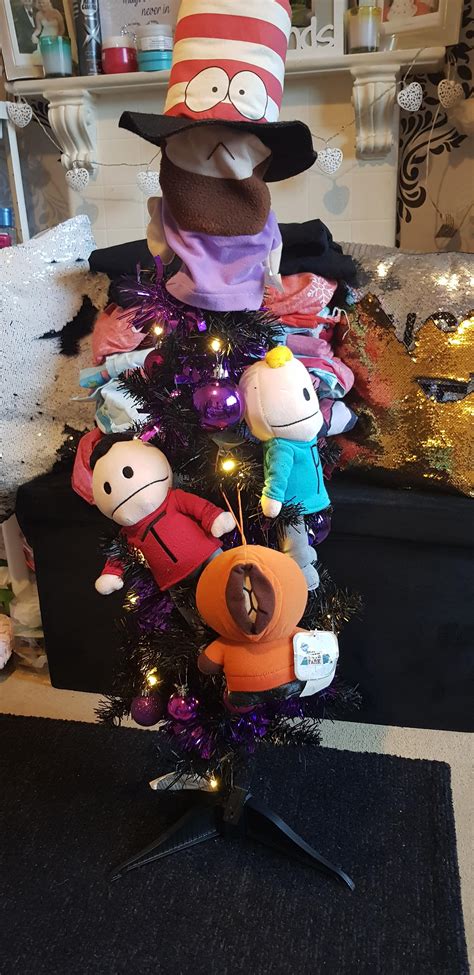 My south park christmas tree with member berry themed ball balls and ...