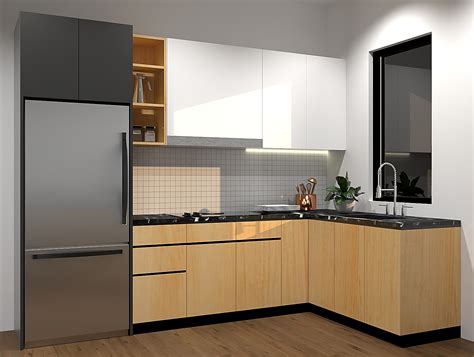 L Shaped Kitchen Cabinets Design - Image to u