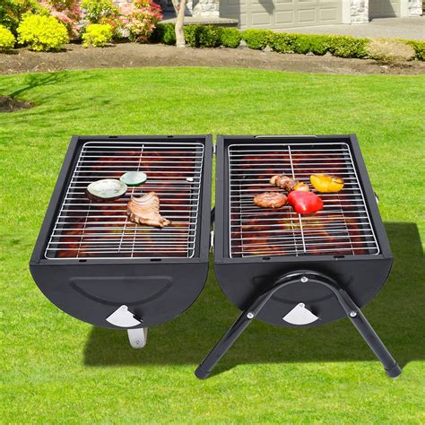 Tabletop Portable Charcoal Grill Outdoor Folding Barbecue Grill BBQ ...