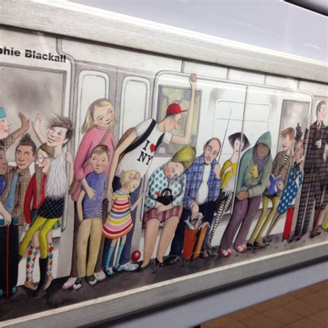 NYC subway art on the train. | Resimler