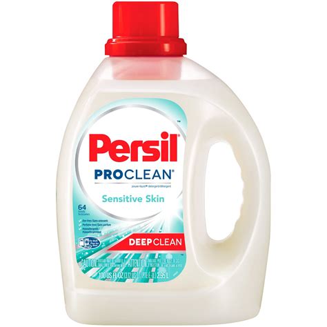 Persil ProClean Liquid Laundry Detergent, Sensitive Skin, 100 Fluid ...