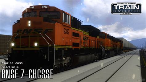 BNSF Z-CHCSSE - Marias Pass - SD70ACe - Train Simulator Classic - YouTube