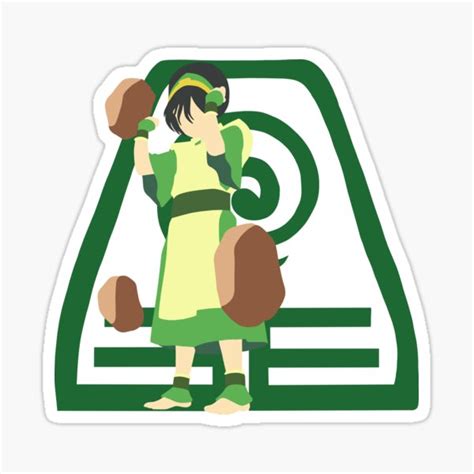 "Toph Beifong, Earth Kingdom Vector Art" Sticker for Sale by ...