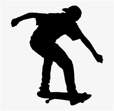 Skateboard Clipart Black Clip art is a great way to help illustrate ...